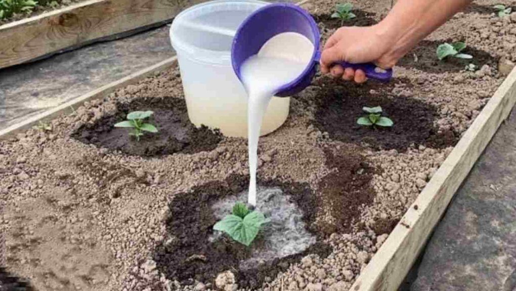 Los pepinos crecerán en poco tiempo con este ingrediente: viértalo sobre los brotes.